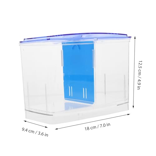 VANZACK Fish Breeding Box Transparent Isolation Tank for Fry and Adult Fish Temperature Control Incubator Durable Guppy Nursery with Easy Viewing for Aquariums