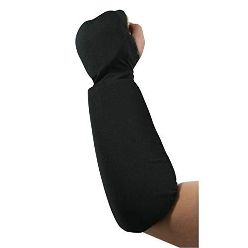 Cloth Combination Hand Fist/Forearm Guards Taekwondo, Martial Arts, MMA Forearm Protective Gear Protector for Sparring (Child Small to X-Large, Black or White) - color: Black, size: Medium