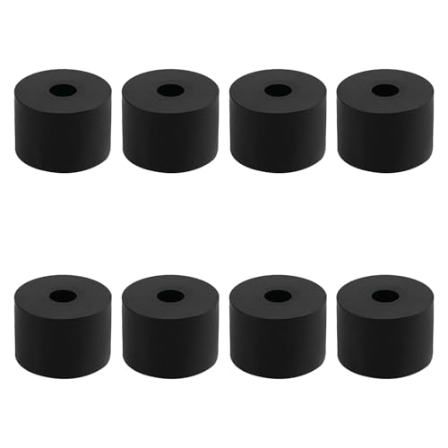 8 PCS Multi Purpose Rubber Spacer, 1-1/5" OD x 5/16" ID x 1" Thickness Rubber Washers for Screws, Anti Vibration Pads for Bolts, Car, Boat, Home (30 * 8 * 25mm) - size: 1-1/5" OD x 5/16" ID x 1" Thickness
