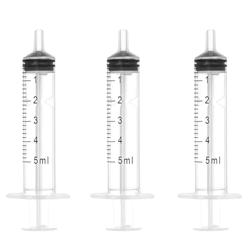 5 Cc Syringe Without Needle, 5ml Oral Syringe, 5 Ml Syringes Without Needle, （30Pack ） Lab Syringe, Individually Wrapp - size: 5ml, style: 30