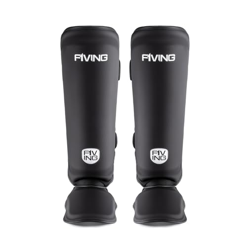 Muay Thai Shin Guards for Kids - color: Black, size: Medium