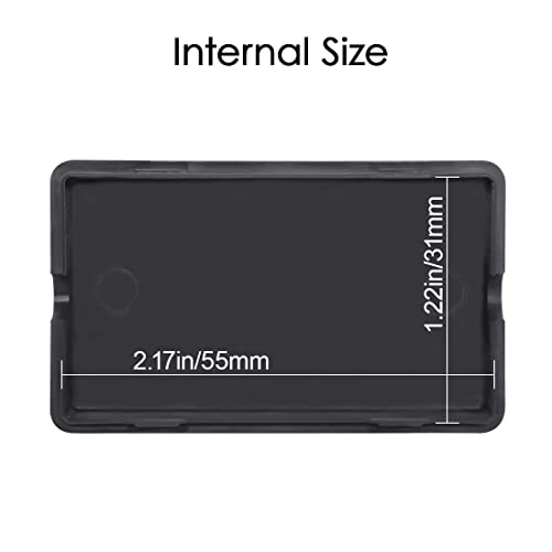 5Pcs ABS Plastic Electrical Project Case Power Junction Box, Project Box Black 2.4 x 1.4 x 0.7 inch (60 x 36 x 17 mm) - size: 2.4" x 1.4" x 0.7"(5pc)