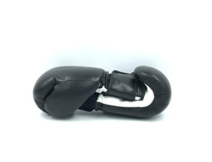 Boxing Gloves Black Kickboxing, Grappling, Fighting, Muay Thai Training Boxing Bag Gloves, Punch Bags and Focus Pads Punching Plain-Blank Vinyl Gloves No Logo - size: 6oz