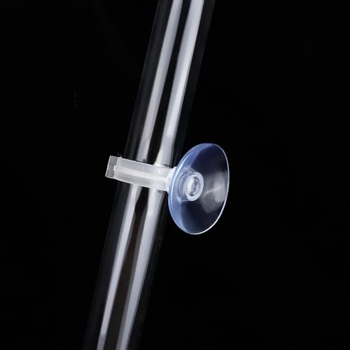 Aquarium Feeding Tube Kit, Acrylic Transparent Aquarium Fish Shrimp Feeder Fish Feeding Tube with Tray Set for Fish Aquarium Shrimp Tropical Fish Feeding (Tube - size: Tube length 25cm