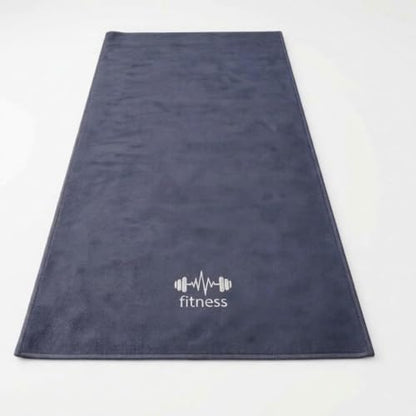 Microfiber Gym Bench Towel with Fitted Corner Hood, Grey - color: Grey