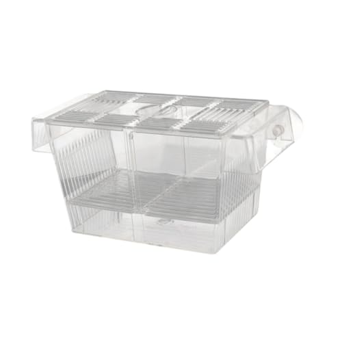 predolo Aquarium Hatching Box for Fish Breeding with Suction Cups for Betta Guppy, L - size: L
