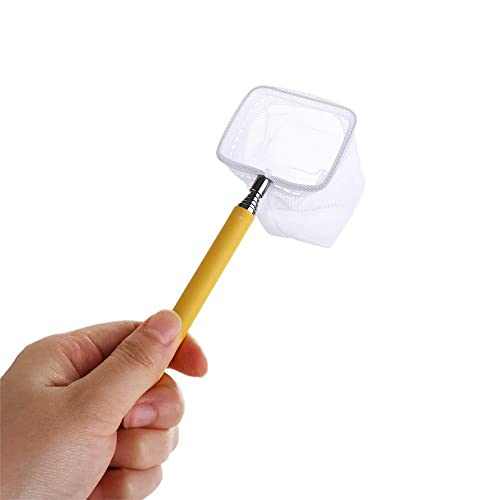 Catch Net Retractable Aquarium Fish Net, Long Handle Fish Tank Net, Fish Tank Cleaning Catching Net, Fish Scoop Aquarium Supplies - size: square