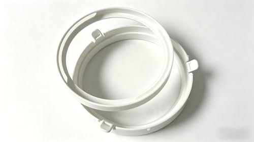 5.9 Inch Portable Air Conditioner Hose Connector, Comes with Threaded Adapter for Repairing Broken AC Hoses, PVC Replacement Adapter for Round Plug-In Exhaust Port