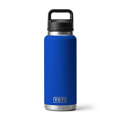 YETI Rambler 36 oz Bottle, Vacuum Insulated, Leakproof, Stainless Steel with Chug Cap - color: Royal Blue