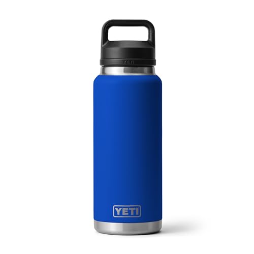 YETI Rambler 36 oz Bottle, Vacuum Insulated, Leakproof, Stainless Steel with Chug Cap - color: Royal Blue