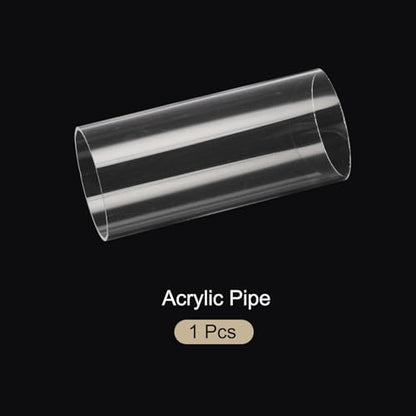 6" Clear Plastic Rigid Pipe 66mm ID x 70mm OD (2.6" ID x 2 3/4" OD) Acrylic Round Tubing, [for Plumbing, Hydraulics, Aquarium] - size: 2.6" x 2 3/4"