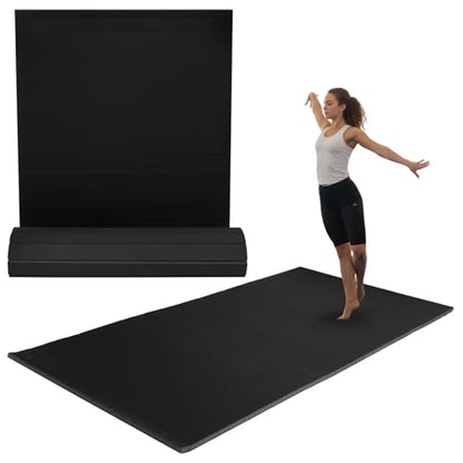 Roll Design Gym Exercise Mats 118.11x59.06x1.18in Indoor Thick Workout Mats Non-Slip for MMA Cheerleading Pilates Stretching Yoga
