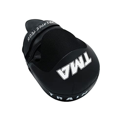 TMA Curved Focus Pads Mitts,Hook and Jab,Punch Bag Kick Boxing Muay Thai MMA US - color: Black