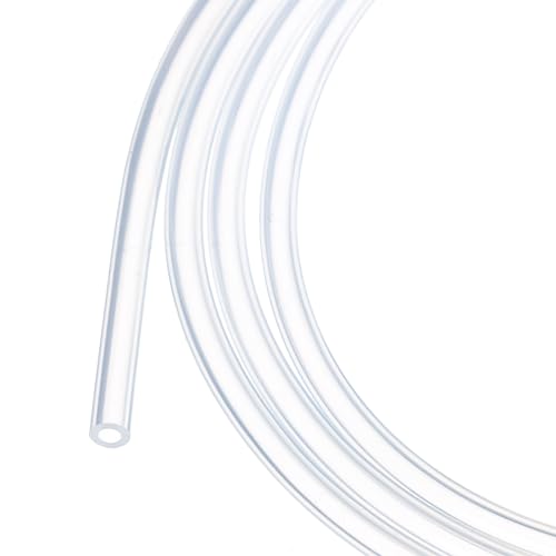 1m(3.3ft) 1.5mm(1/16") ID x 3mm(1/8") OD Silicone Tubing Clear Industrial Plastic Tubing Pure Silicone Hoses for Pump Siphoning Draining Irrigation Brewing - color: Clear, size: 1/16" x 1/8"