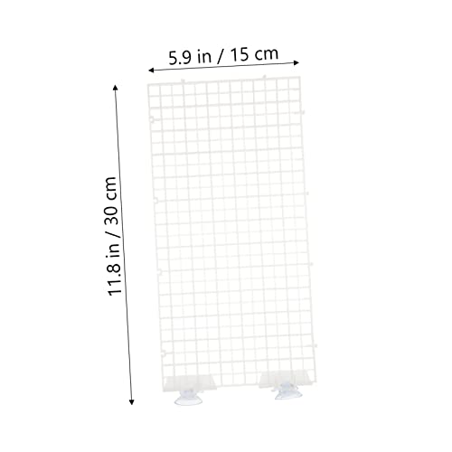 Aquarium Isolation Panel Lattice Plate Set 4pcs 30x15cm Suction Cups for Fish Tank Divider Spliced Aquarium Supplies Random Color