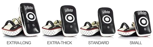 Fairtex Curved Muay Thai Pads, Kickboxing Punching Kicking Striking Shield - color: Black/Blue, size: Standard