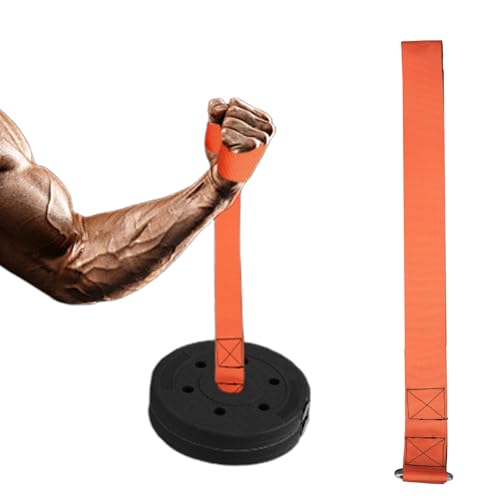 Arm Wrestling Training Loading Strap, Ideal for Wrist Forearm and Biceps Workouts Muscle Strength Workouts Tools Suitable for Home and Gym Training for 1-2 inches Barbell Plates