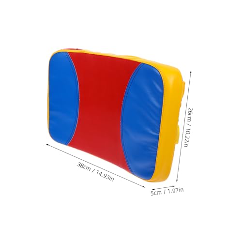 Totority Curved Kickboxing Pad Small Taekwondo Training Shield with Reinforced Handles for Side Kick Practice in Martial Arts and Boxing