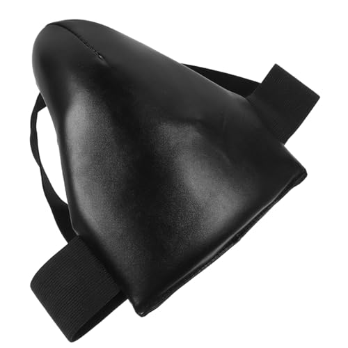 POPETPOP Sports Groin Guard Breathable Integrated Crotch Protector Wear-Resistant Training Groin Guard for Men and Martial Arts Taekwondo MMA Protective Gear Black L