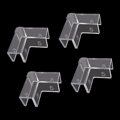 Aquarium Corner Protectors,Transparents Aquariums Corner Protectors for Impacts Resistance Leak and Stability in Homes or Fish Tanks
