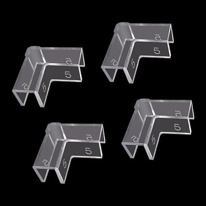 Aquarium Corner Protectors,Transparents Aquariums Corner Protectors for Impacts Resistance Leak and Stability in Homes or Fish Tanks