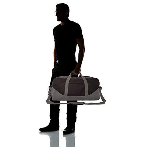 DALIX 25" Big Adventure Large Gym Sports Duffle Bag (Black Grey Navy Blue Red Camo) - color: Black-Gray