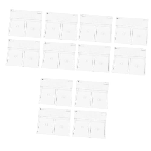 balacoo 12pcs Acrylic Aquarium Lid Support Brackets Fish Tank Cover Holders for Tanks Sturdy and Safe for Rimless Aquariums and