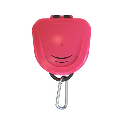 Ventilated Protective Mouth Guard Case - Pink - color: Pink