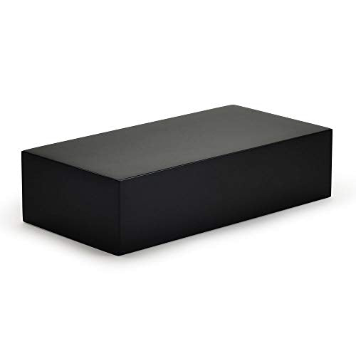 Oirlv Solid Wood Minimalism Style Jewelry Display Stand Showcase Jewelry Organizer Black Square Holder (SM05305) - color: SM05305