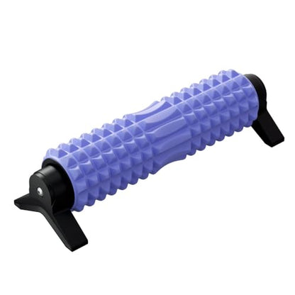 RUNWE Foam Roller with Stand - Bracket Foam Roller for Back Pain, 21 inch Trigger Point Deep Tissue Massage Roller, Medium Density Grid Bracket Foam Rollers, Leg Roller for Muscles Deep Tissue - color: Blue