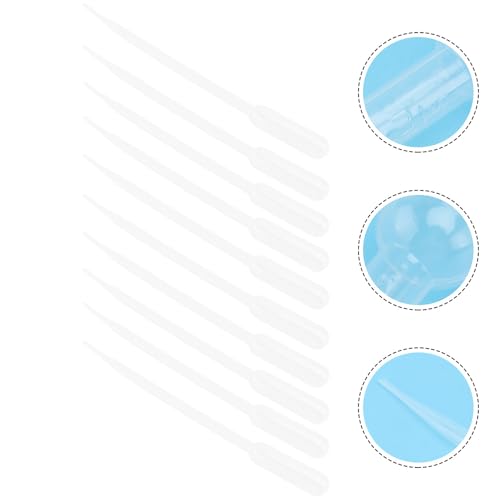 BESTYASH 10pcs Coral Feeder Syringe Tubes 5ml Manual Liquid Feeders Long Plastic Pipettes for Aquarium Shrimp Brine Feeding Marine Fish Tank Supplies