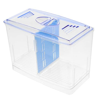 Happyyami Fish Isolation Box for Breeding Tropical Fish Transparent Design with Adequate Airflow Durable Nursery and Guppy Multipurpose Aquarium Divider