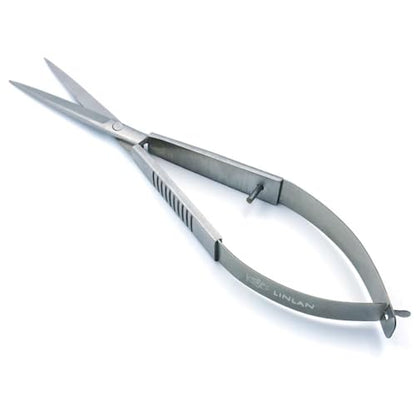 LINLAN Aquatic Plant Spring Scissors for Precise Trimming, Stainless Steel with Top Rebound Feel, Ideal for Aquatic Ferns and Microsorum Pteropus in Planted Tanks