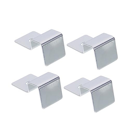 4pcs Support Frame Fish Tank Bracket Fish Tank Lid Holder Support Aquariums Glass Cover Clip Fish Tanks Fish Tank Glass Cover Clip Glass Holder Stainless Steel Equipment Frameless