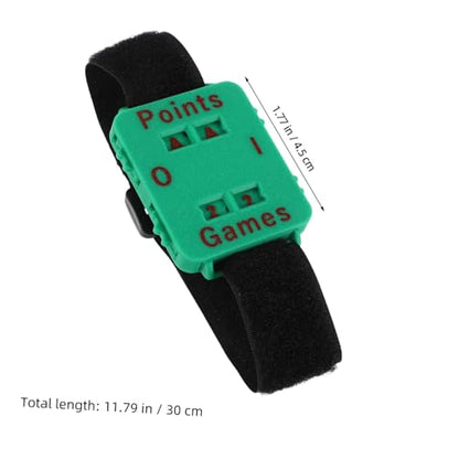 Ciieeo Portable Tennis Score Counter Wristband Manual Golf Stroke Keeper Green Sports Training Equipment