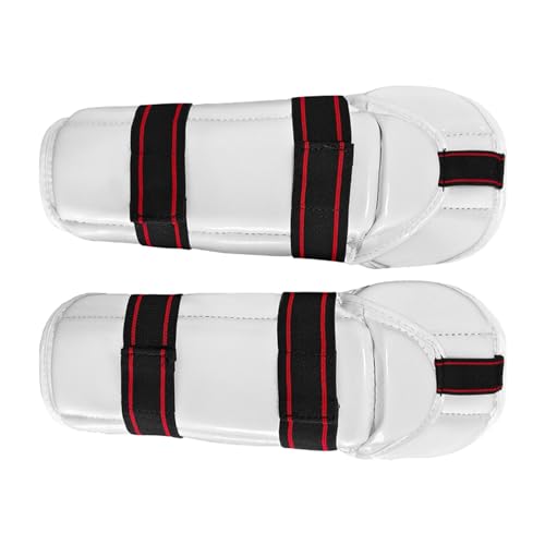 Fancyes Taekwondo Shin Protector Taekwondo Arm Shin Guards Impact Resistant Padded Protective Gear for Training Sparring Kickboxing, M