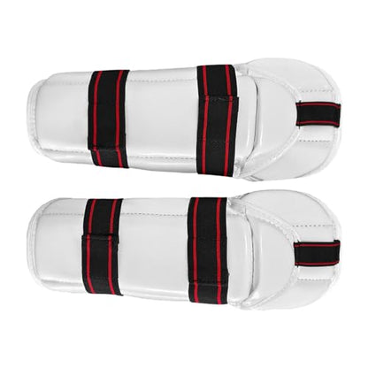 Fancyes Taekwondo Shin Protector Taekwondo Arm Shin Guards Impact Resistant Padded Protective Gear for Training Sparring Kickboxing, M