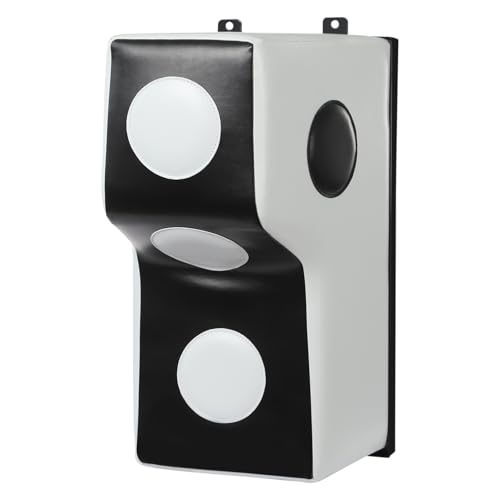 Wall Mount Punching Bag – Space-Saving Boxing Training Equipment for Hooks, Uppercuts & More (15.7x11.8x27.5in) - Durable PU, EVA, Steel Design for Home Gym - color: White