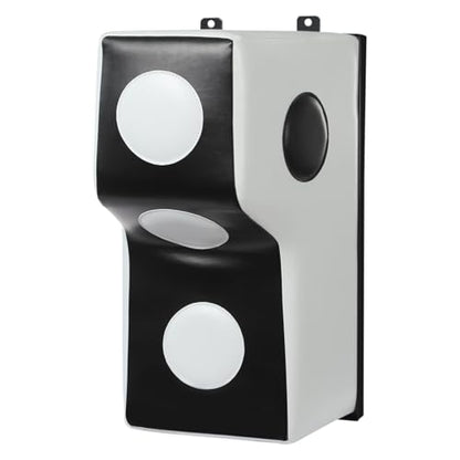 Wall Mount Punching Bag – Space-Saving Boxing Training Equipment for Hooks, Uppercuts & More (15.7x11.8x27.5in) - Durable PU, EVA, Steel Design for Home Gym - color: White