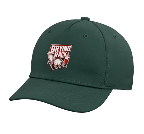 Drying Rack Baking Pastry Chef Adjustable Baseball Hat - color: Dark Green