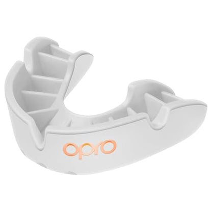 OPRO Bronze Level Youth Moldable Mouth Guard, Essential Fit, White - color: White, size: Youth