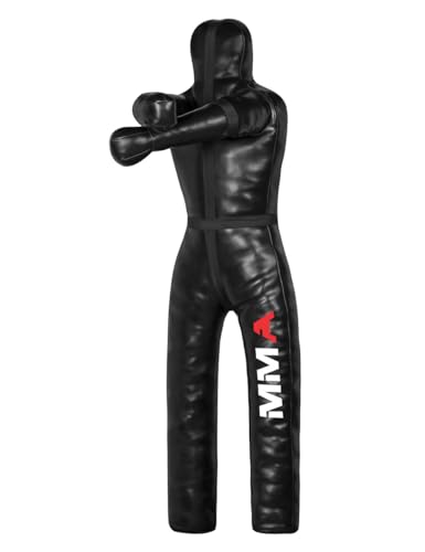Grappling Dummy for Adult BJJ Judo Wrestling Standing Position Brazilian JIU Jitsu MMA Sparring Self Defense Training Vinyl Dummy – UNFILLED - size: 6-FT