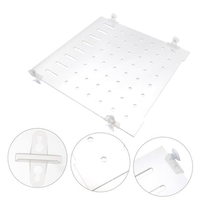 Yardwe 1Set Creative Isolation Plate for Fish Tank Segregation Board with Double Corner Suckers Easy Installation Fish Tank Accessories for Safe Fish Separation