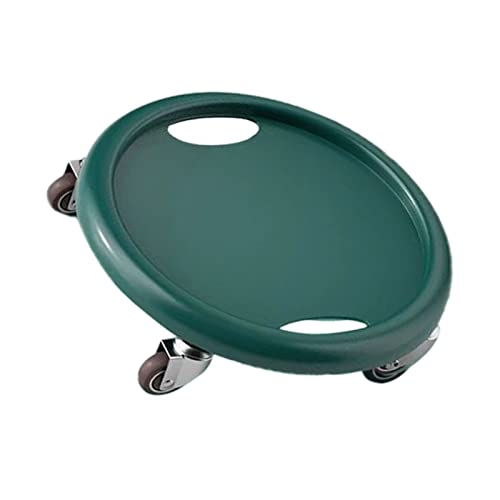 Core Slider Abdominal Training Tool Workout Sliding Disc Ab Slider with 4 Rollers Portable Exercise Equipment for Home Gym Fitness Training Dark Green