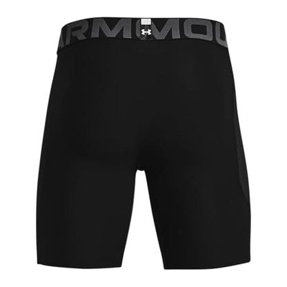 Under Armour Men's Armour Heatgear Compression Shorts - color: Black (001)/Pitch Gray, size: Large