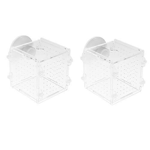LIOOBO Guppy Breeder Box Fish Isolation Aquarium Incubator Acrylic Fish Tank Accessory