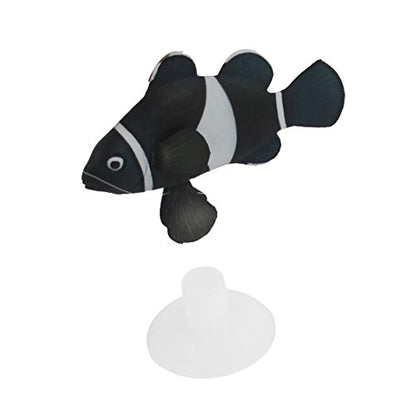 Ruilogod Silicone Plastic Aquarium Suction Cup Clownfish Decor Black White (id: 05c bad 935 080 77b