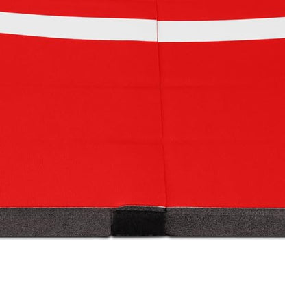 Meister FlexFloor Wrestling Mat - 10ft x 10ft Roll-Up Pro Training Mat for Home & Gym - color: Red
