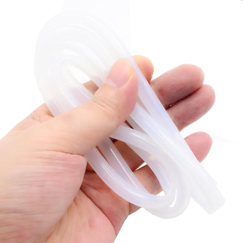Silicone Tube 3/16"(5mm) ID x 5/16"(8mm) OD Clear Flexible Silicone Rubber Tubing Water Air Hose Pipe Transparent (3.3ft / 1m；5 x 8mm) - size: 5mm ID x 8mm OD