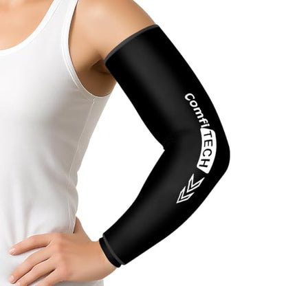 ComfiTECH Full Arm Elbow Ice Pack Wrap, Tennis Cold Sleeve, Medium - size: Medium